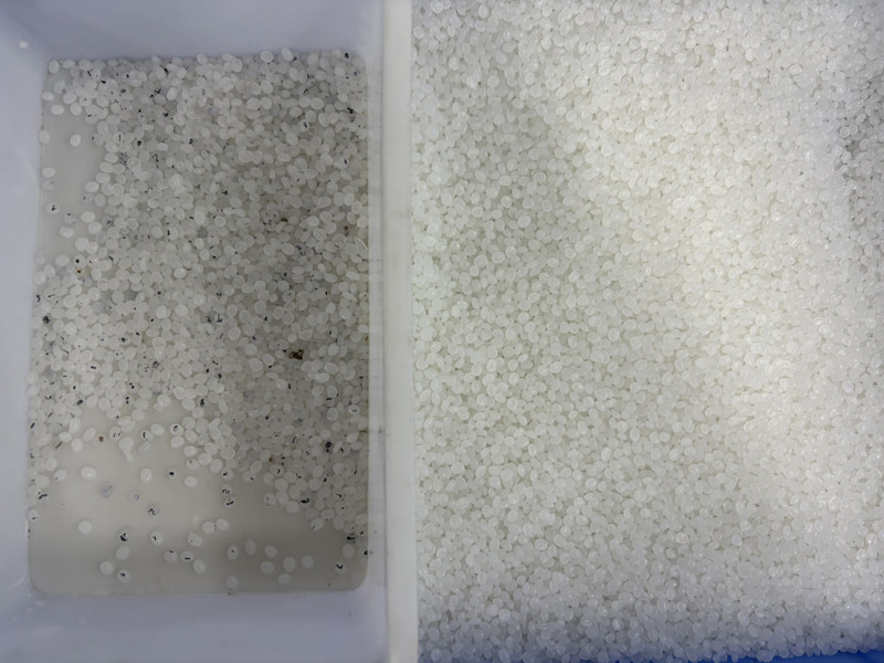 TOPSORT Plastic pellet belt color sorter for sorting black dots